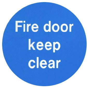 Fire door sign
